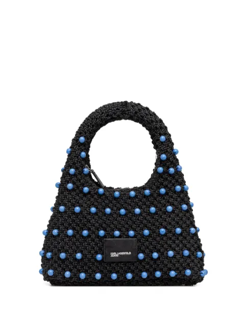Karl Lagerfeld Jeans tote con mostacillas