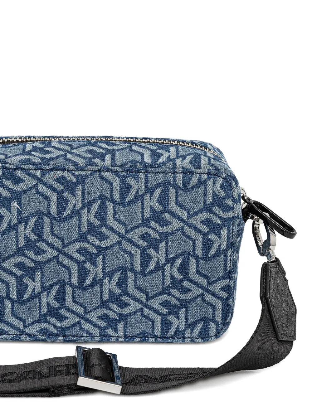 Karl Lagerfeld Jeans Crossbodytas met logopatroon Blauw