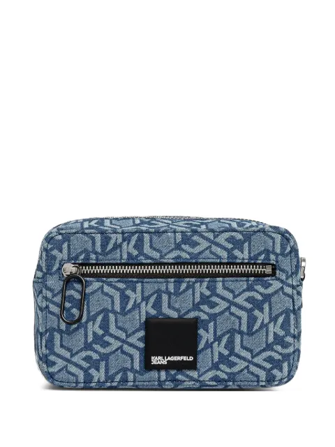 Karl Lagerfeld Jeans logo-pattern crossbody bag