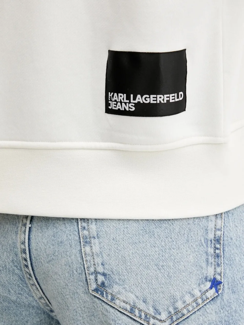 Karl Lagerfeld Jeans Hoodie Wit