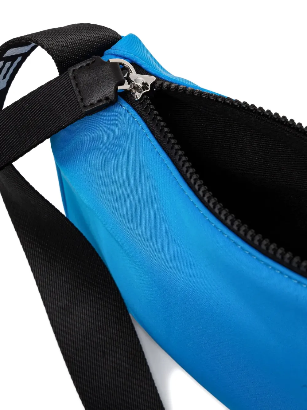 Karl Lagerfeld Jeans Schoudertas met logoband Blauw