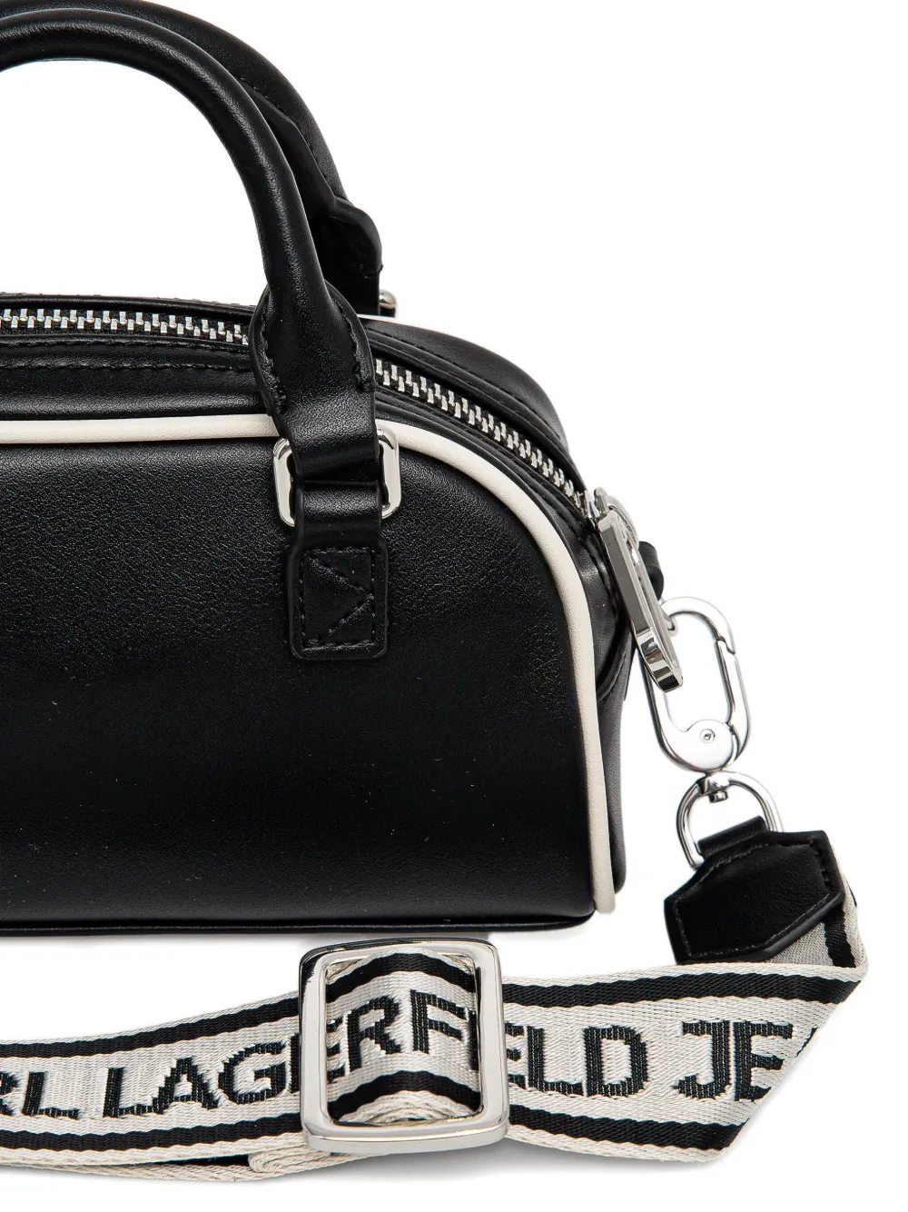 Karl Lagerfeld Jeans Boekentas verfraaid met logo Zwart
