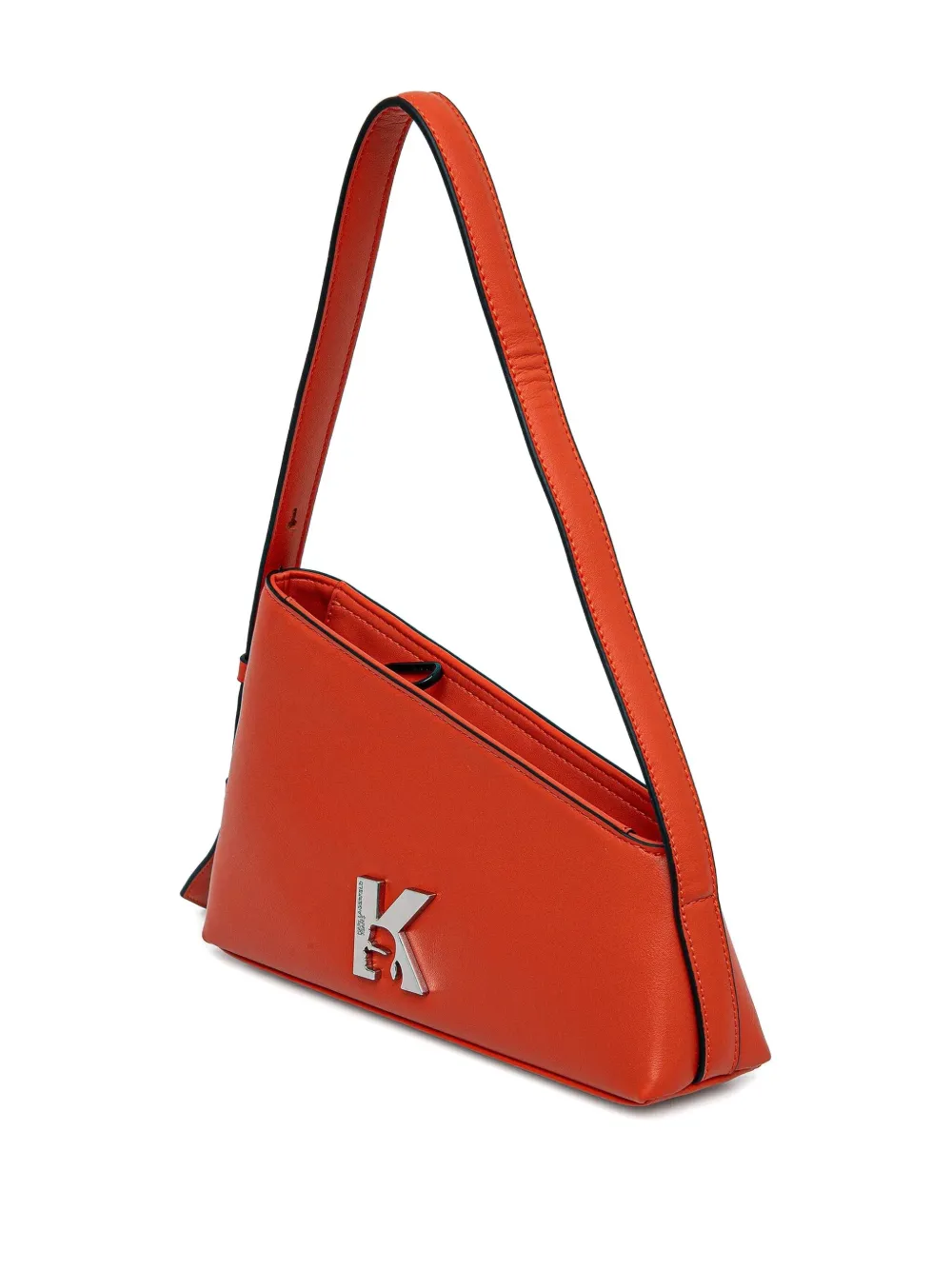 Karl Lagerfeld Jeans logo-plaque shoulder bag - Oranje