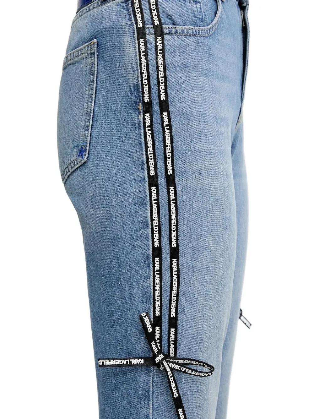 Karl Lagerfeld Jeans met logopatch Blauw