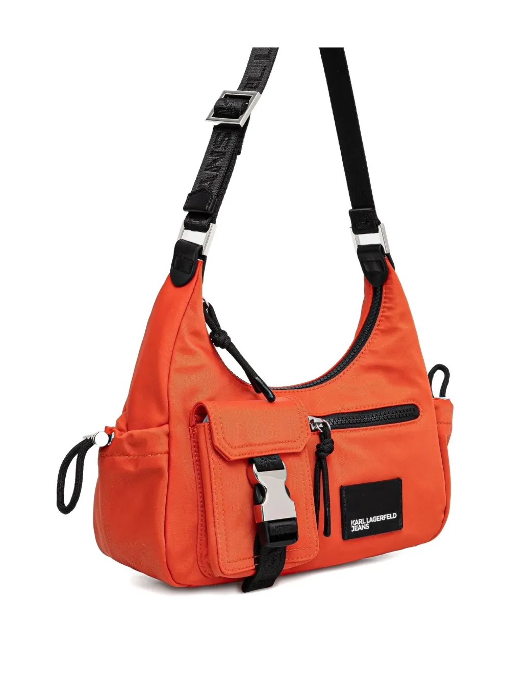 Karl Lagerfeld Jeans Schoudertas met voorzak - Oranje