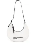 Karl Lagerfeld Jeans half-moon shoulder bag - White