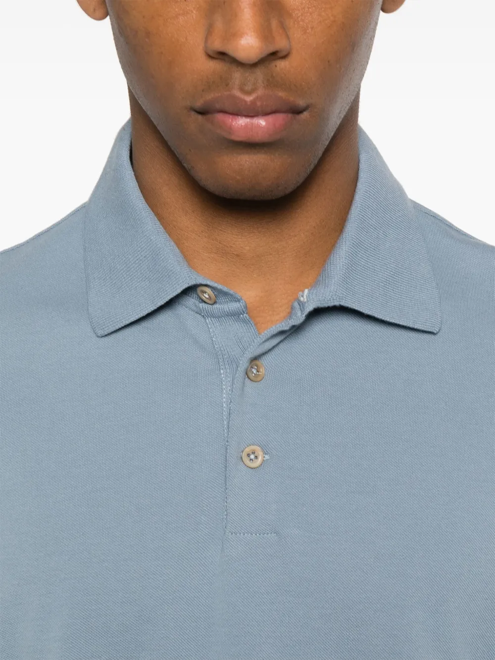 Brunello Cucinelli Katoenen poloshirt Blauw