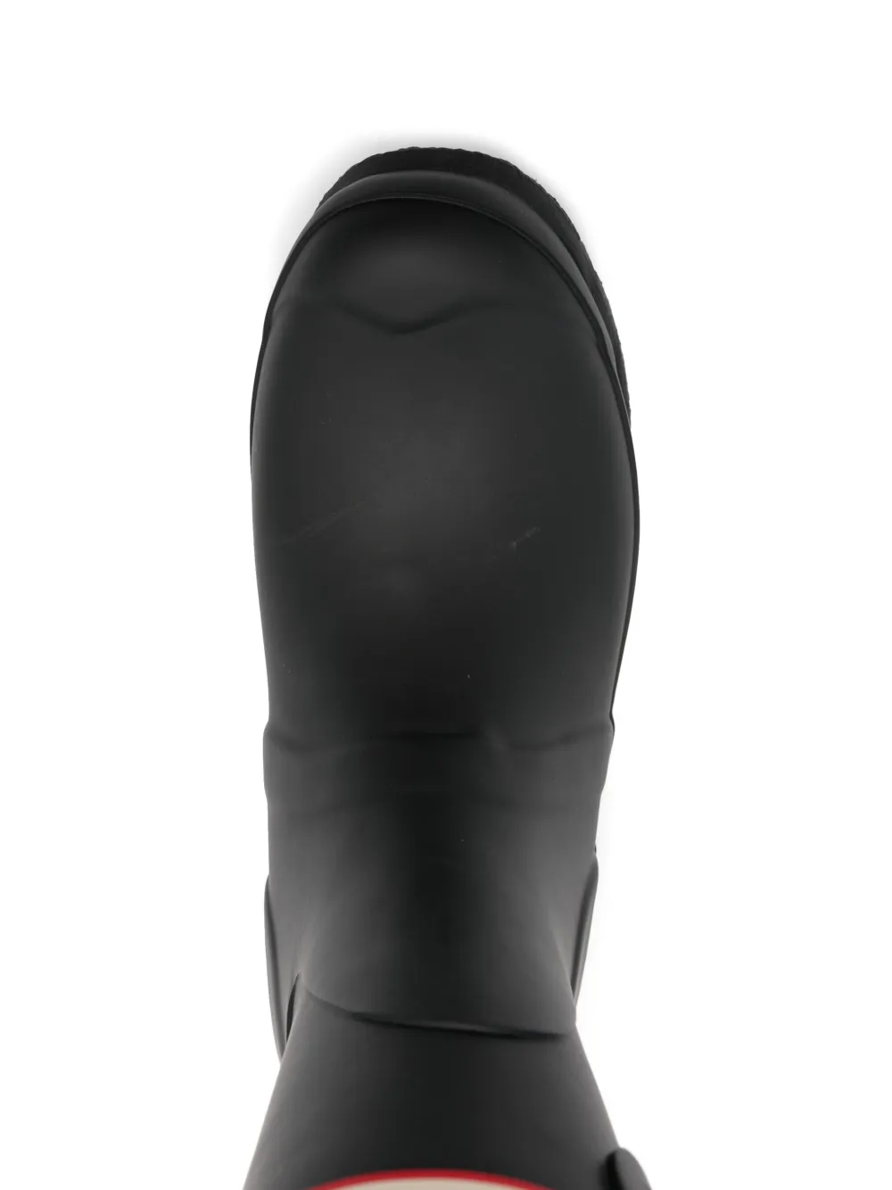 Hunter 25mm logo-patch knee-high rain boots Black