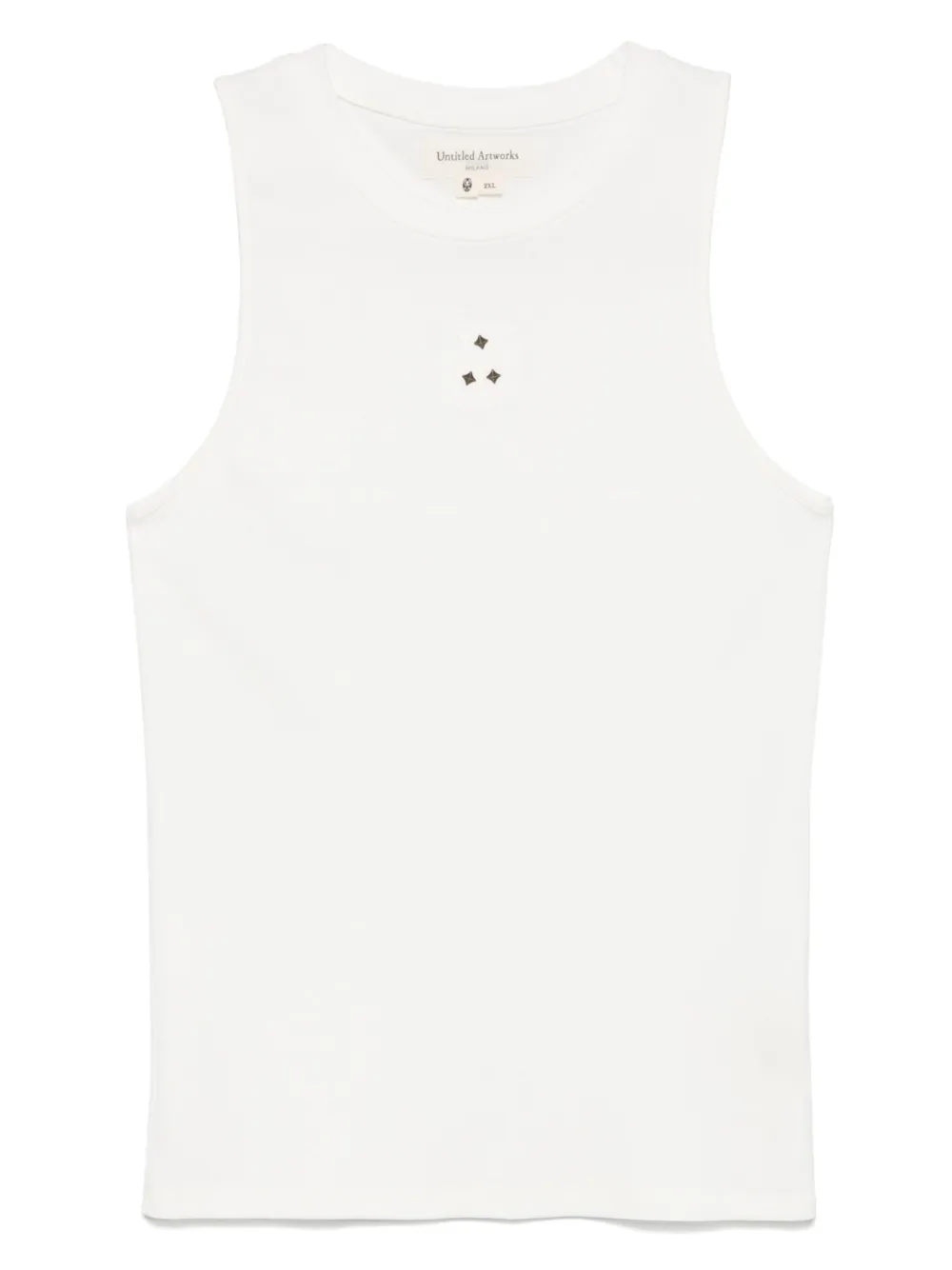 UNTITLED ARTWORKS stud-detailed tank top | White | Image 1