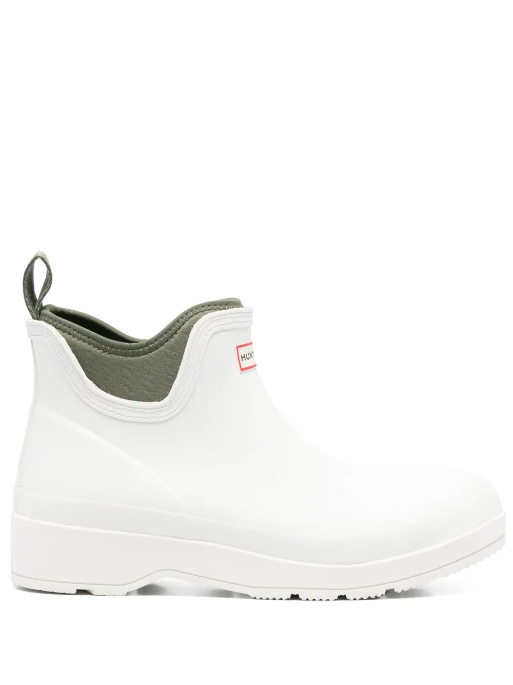 Hunter 35mm logo-patch rain boots - ホワイト Hunter 35mm logo-patch rain boots - ホワイト