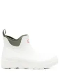 Hunter 35mm logo-patch rain boots - White