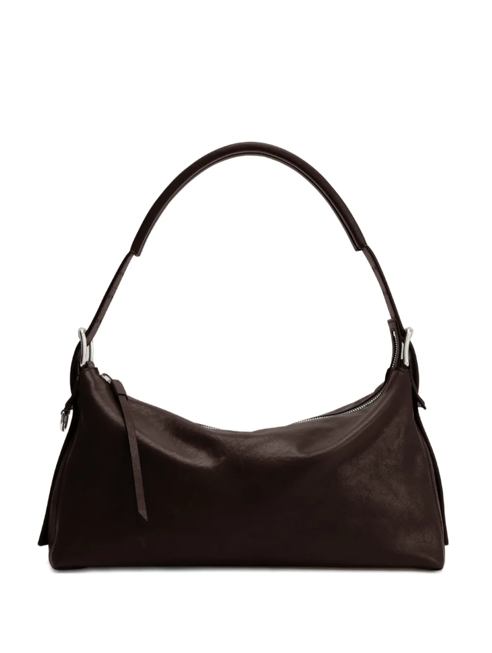 LEMAIRE belted leather shoulder bag - Brown
