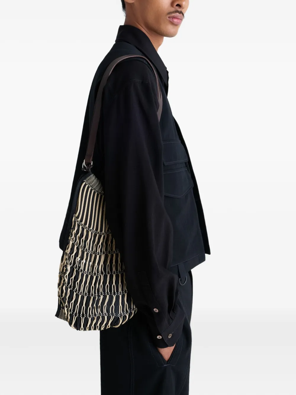LEMAIRE x Filt medium net shoulder bag | Neutrals | Image 1