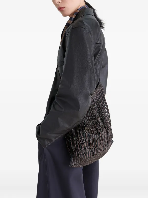LEMAIRE Large Crossbody Filt Net Shopping Bag | Brown | FARFETCH PT