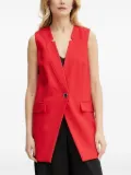 SIMONA CORSELLINI button sleeveless jacket - Red