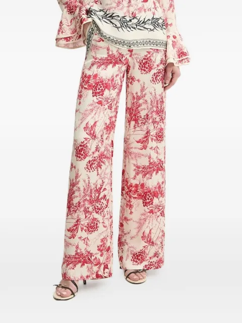 SIMONA CORSELLINI floral-print trousers