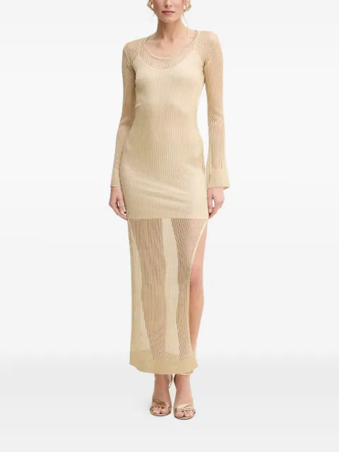SIMONA CORSELLINI ribbed midi dress
