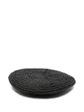 Borsalino crochet paper hat - Black