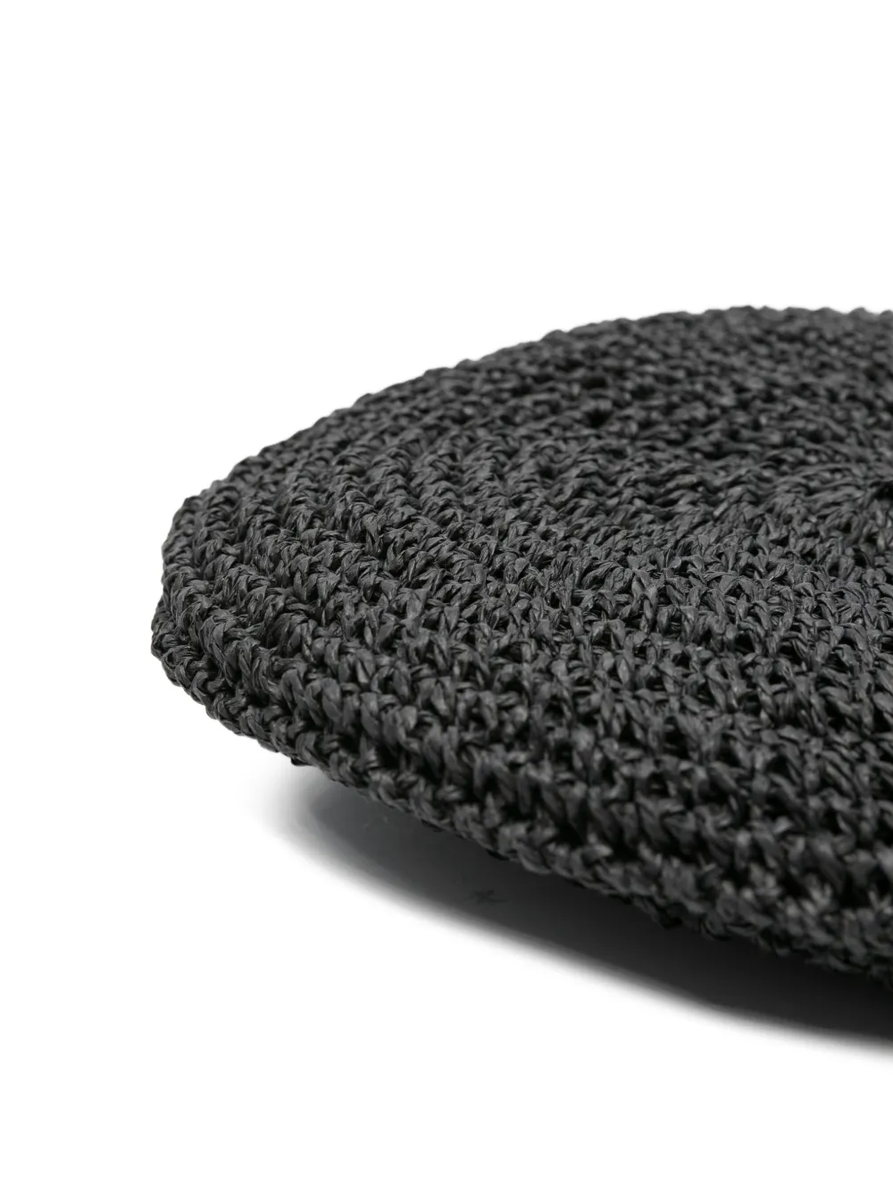 Borsalino crochet paper hat Zwart