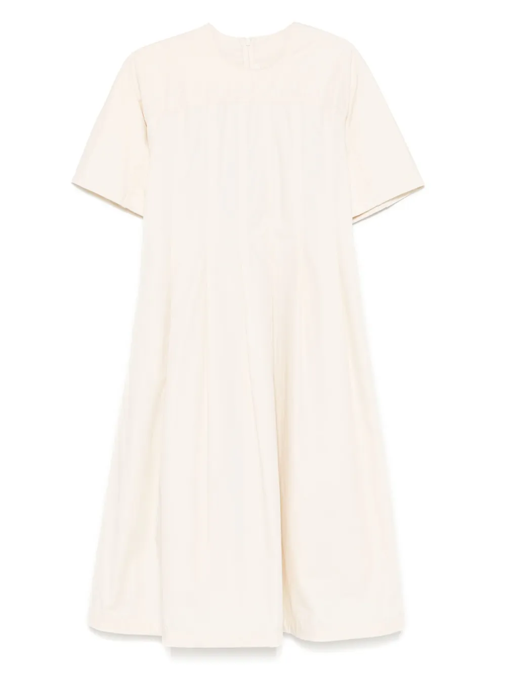 Add cotton midi dress - ニュートラル Add cotton midi dress - ニュートラル