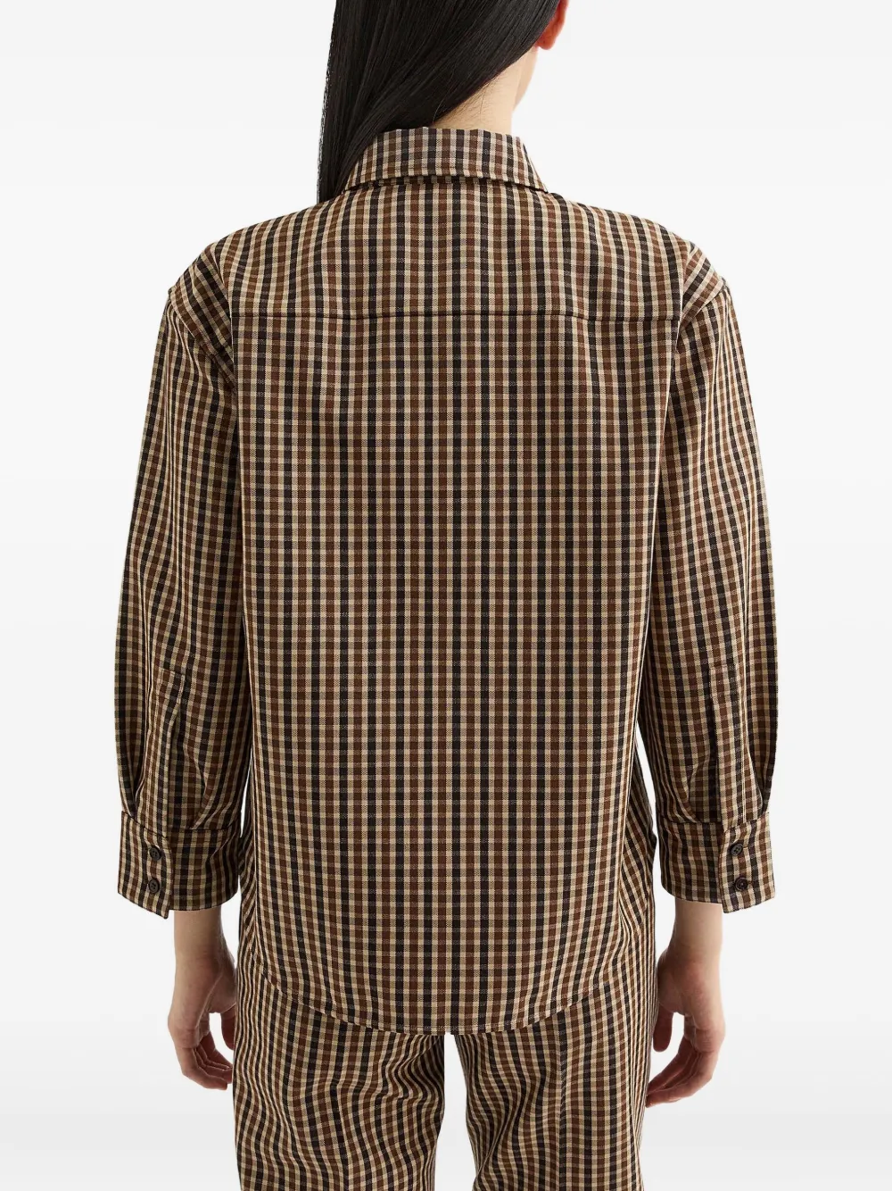 Jil Sander Wollen blouse Bruin