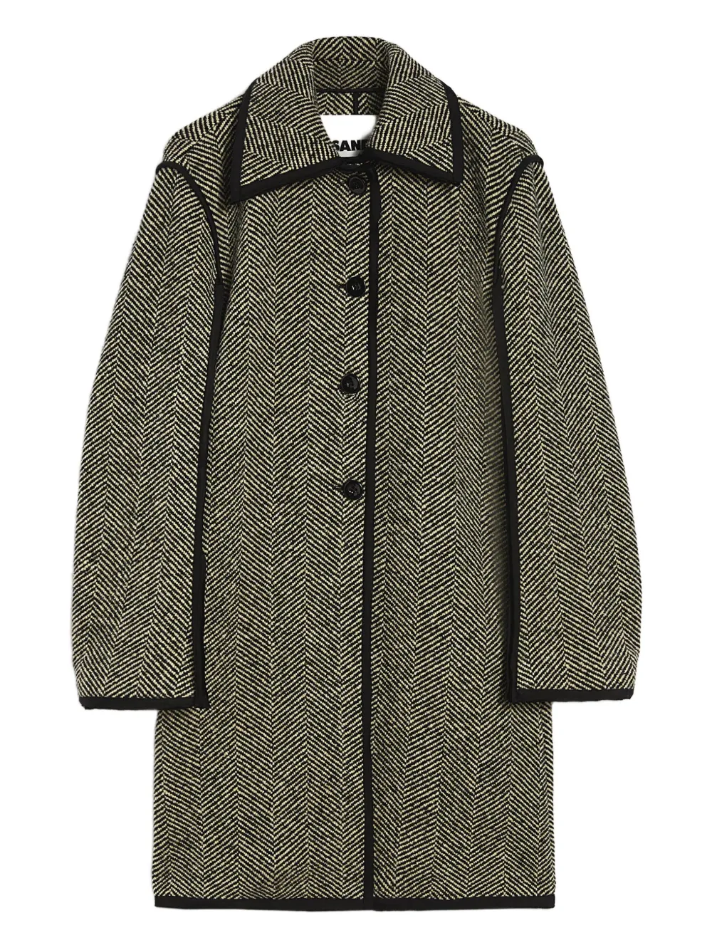 Jil Sander herringbone coat | Grey | Image 1