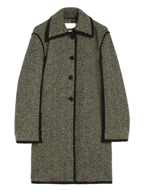 Jil Sander معطف بنقش زخرفي متعرج