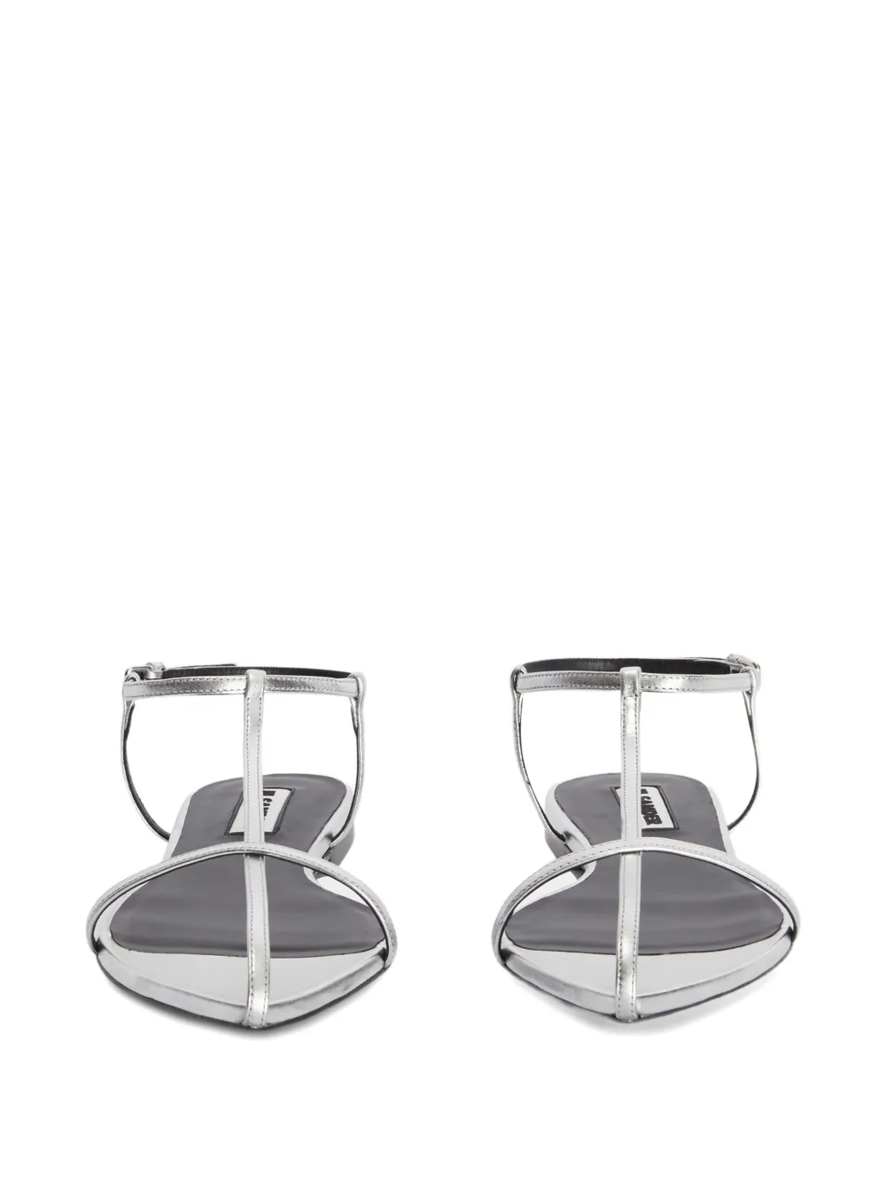 Jil Sander leather sandals Silver
