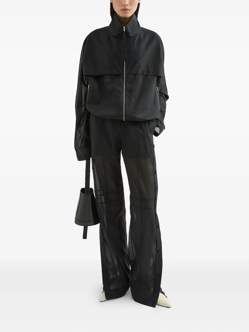 Jil Sander Katoenen broek - Zwart
