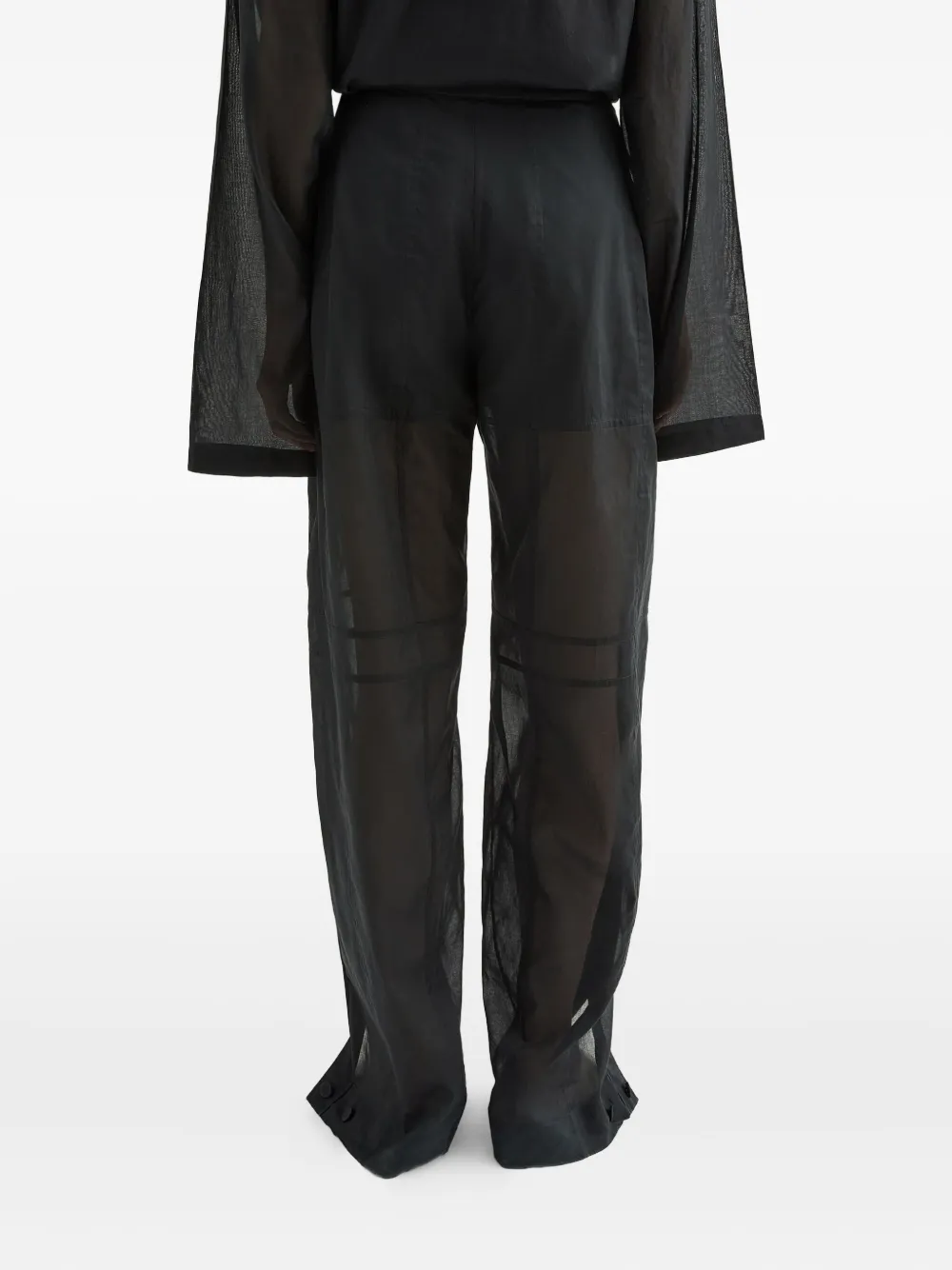 Jil Sander Katoenen broek Zwart