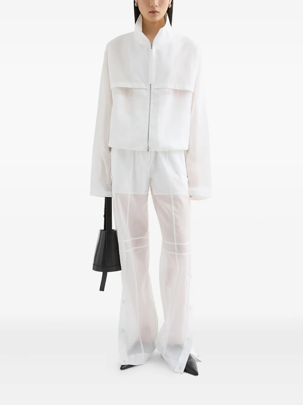 Jil Sander Lichtgewicht jack Wit