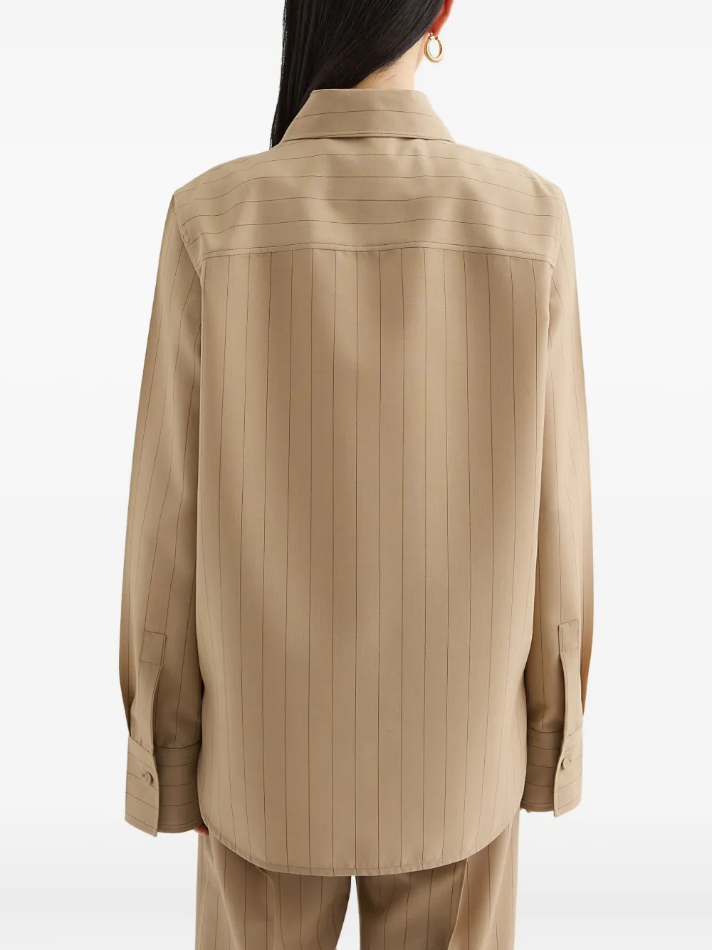 Jil Sander Wollen blouse Bruin