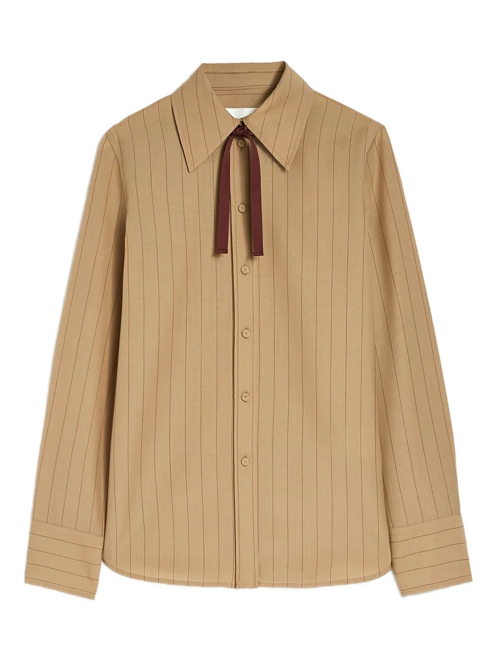 Jil Sander Wollen blouse Bruin