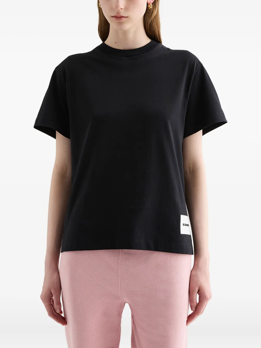 Jil Sander logo-label short-sleeve T-shirt (pack of three) Wit