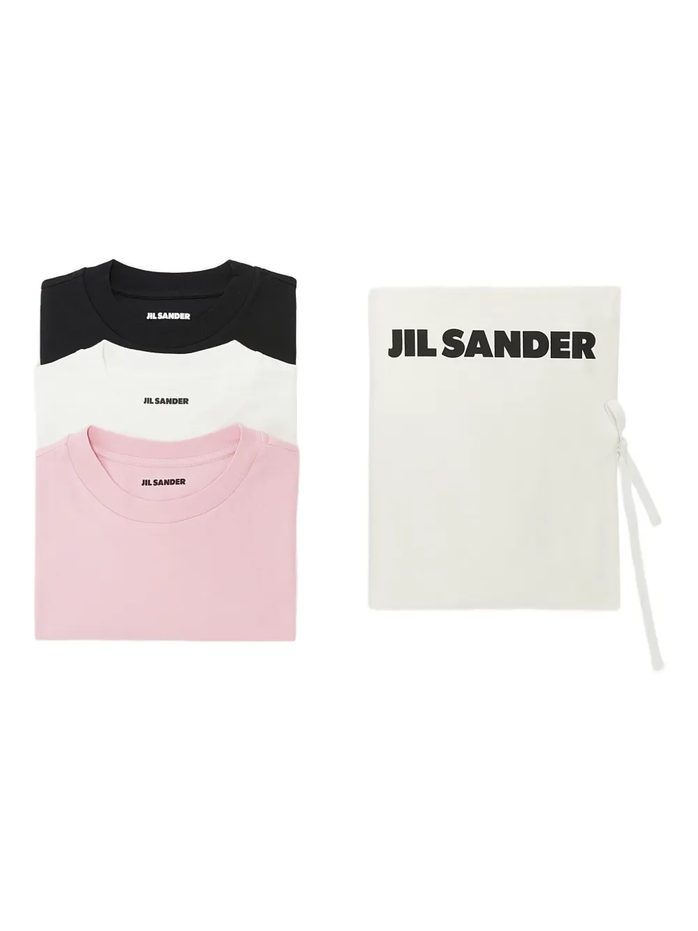 Jil Sander Logo-label Short-sleeve T-shirt (pack Of Three) In Multi