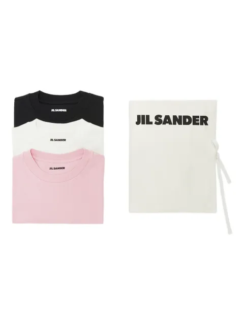 Jil Sander pack de tres camisetas con logo