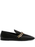 Jil Sander leather loafers - Black