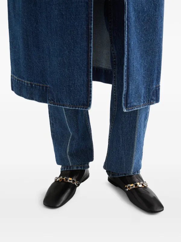 JIL SANDER ブラックレザー ローファー Jil Sander レザーローファー | ブラック | FARFETCH JP