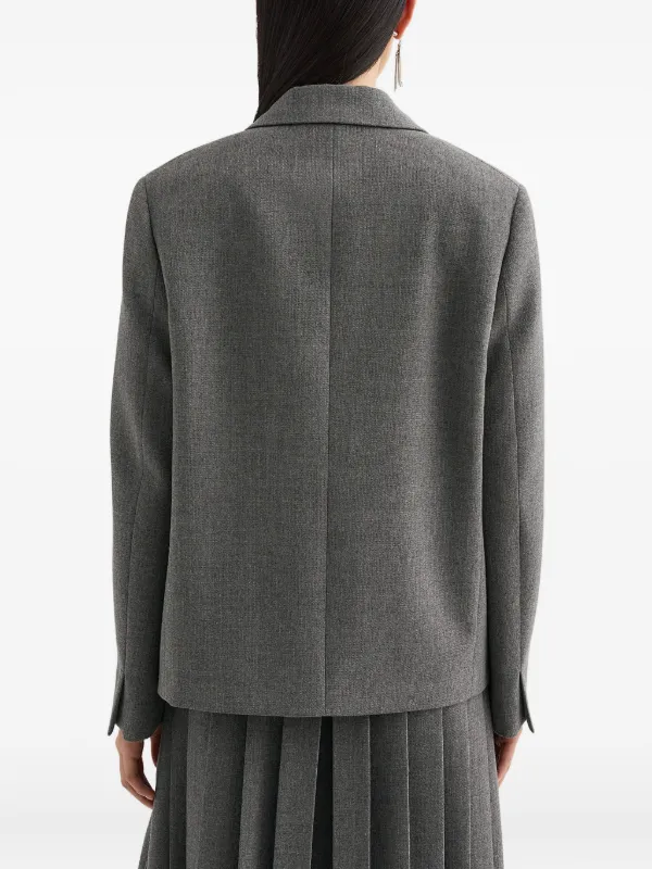 Jil Sander mélange-effect Blazer | Grey | FARFETCH