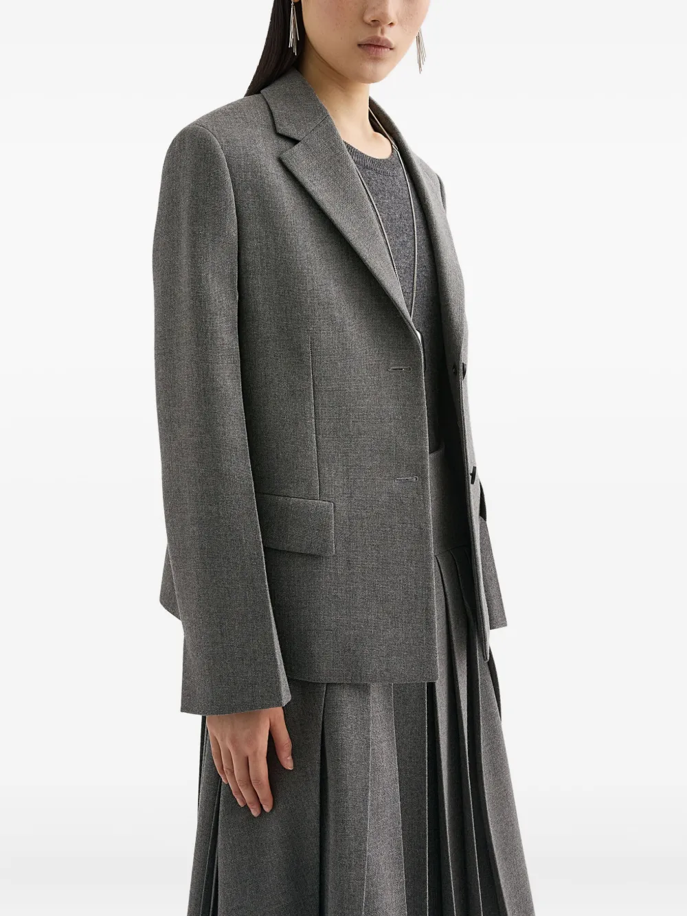 Jil Sander Blazer met gemêleerd effect Grijs