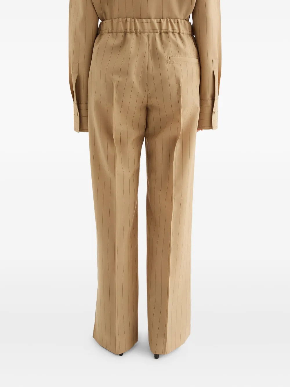 Jil Sander Broek met krijtstreep Beige