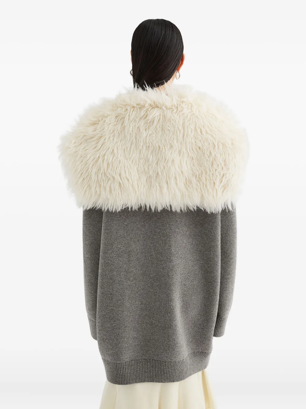 Jil Sander Vestjas met V-hals Grijs