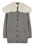 Jil Sander V-neck cardi-coat - Grey