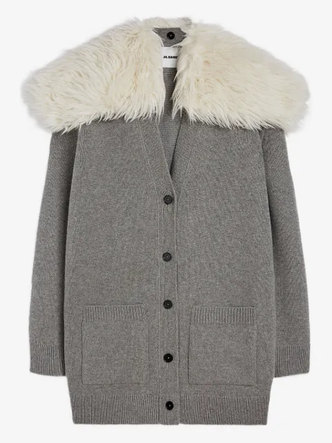 Jil Sander abrigo estilo cárdigan con cuello en V