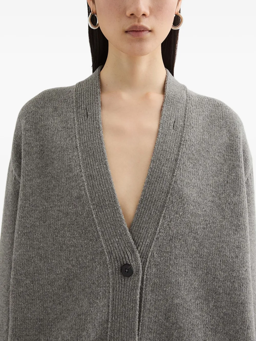 Jil Sander Vestjas met V-hals Grijs
