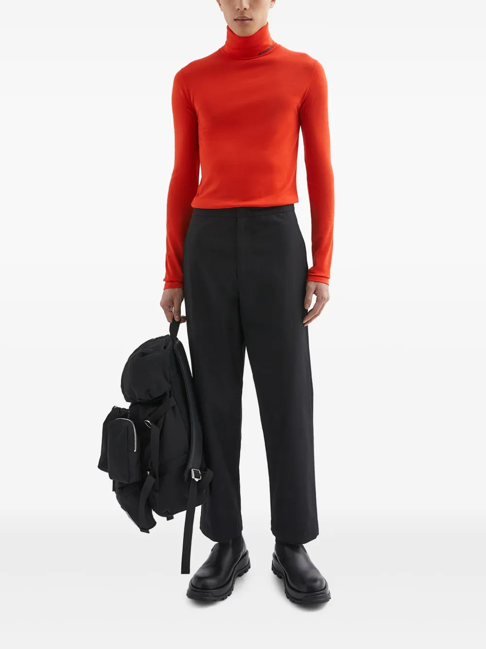 Jil Sander Katoenen broek - Zwart