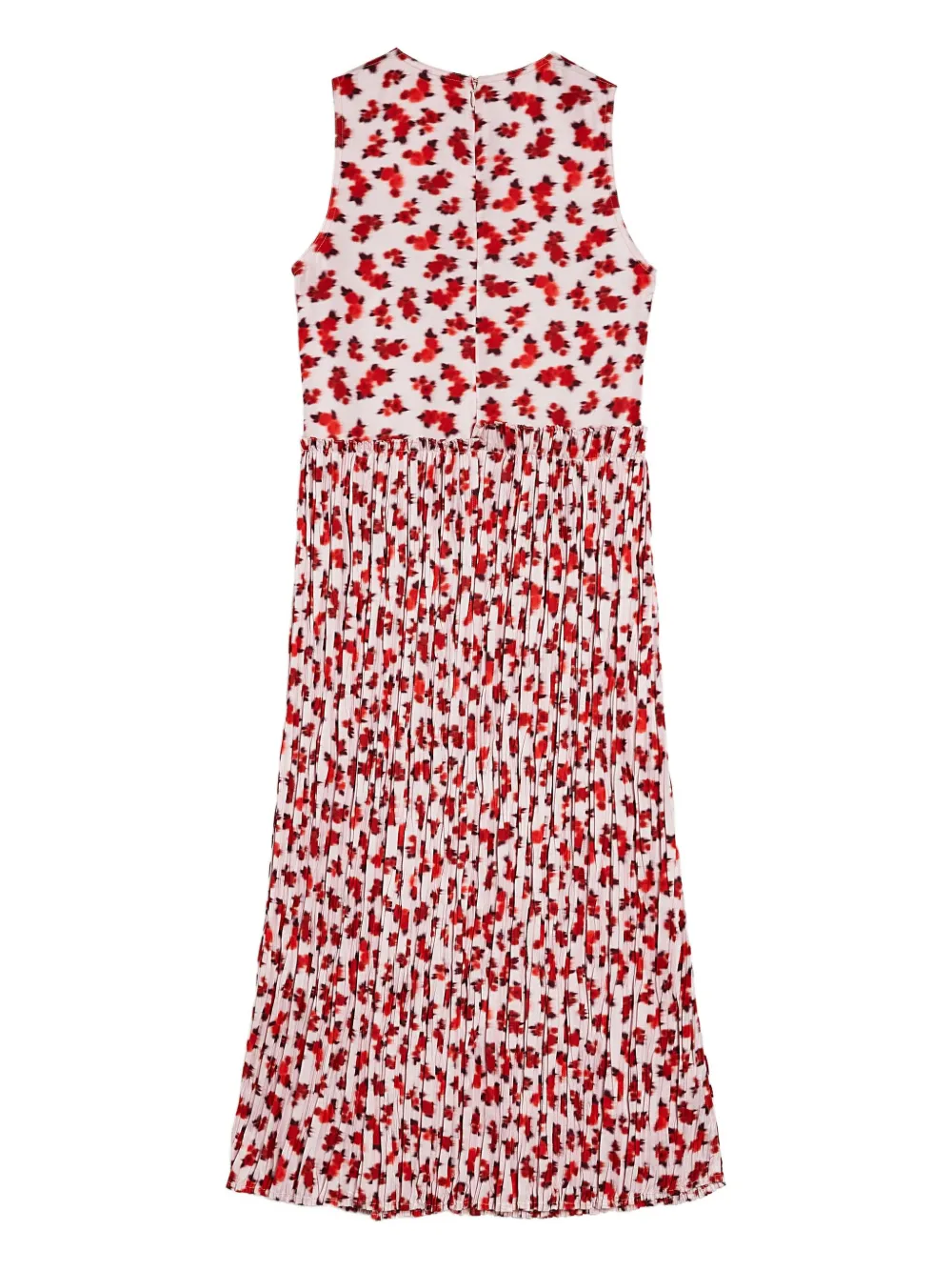 Jil Sander Midi-jurk met bloemenprint Roze