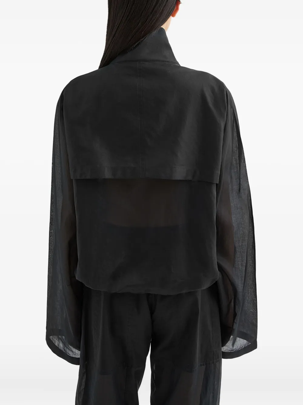 Jil Sander Mousseline jack Zwart