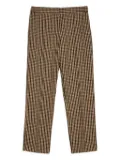 Jil Sander checked trousers - Brown