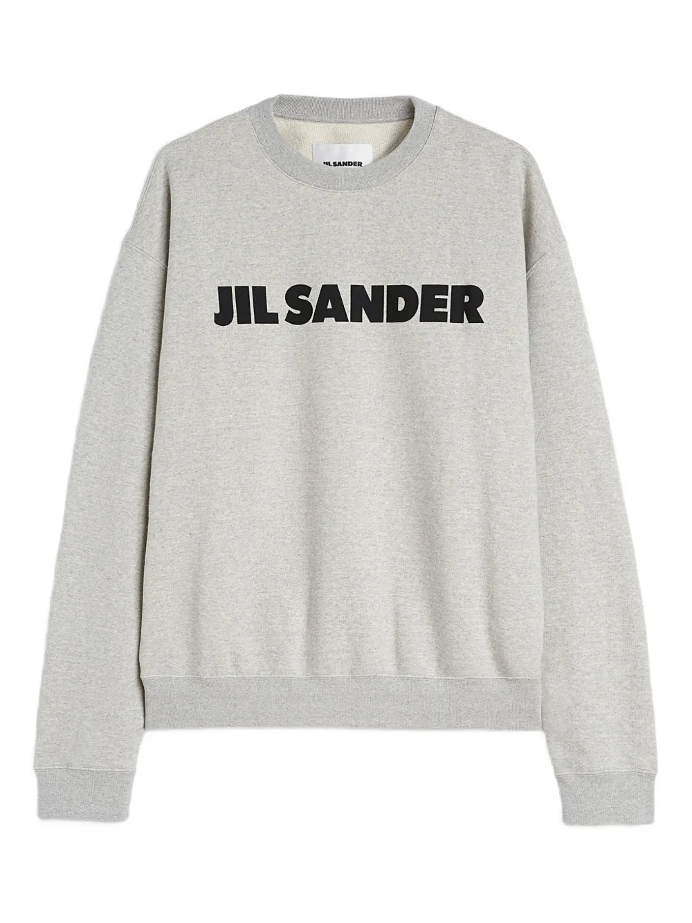 Jil Sander Katoenen sweater met logo Grijs